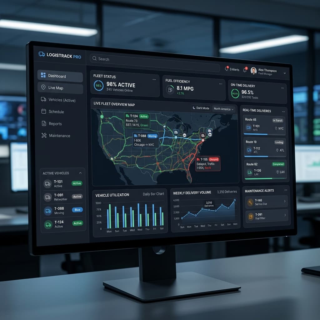 B2B Fleet Map Dashboard